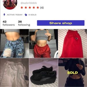 FOLLOW ME ON DEPOP